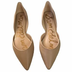 Sam Edelman- leather d'orsay pointy toe flats